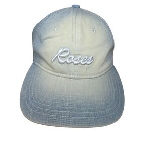 Portland Gear Heritage Hat Roses Denim LightWash AdjustableCap Rare Find Hippie
